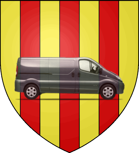 camion sur blason ville de Langon