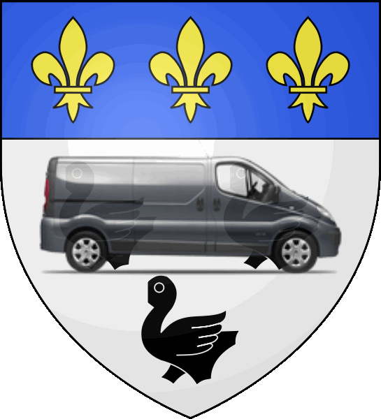 camion sur blason ville de Laon