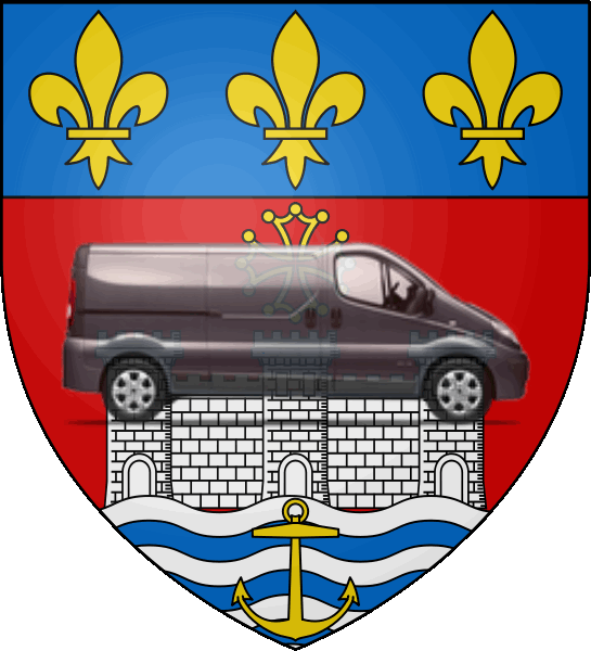 camion sur blason ville de Lavaur