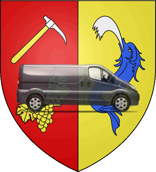 camion sur blason ville de Laxou