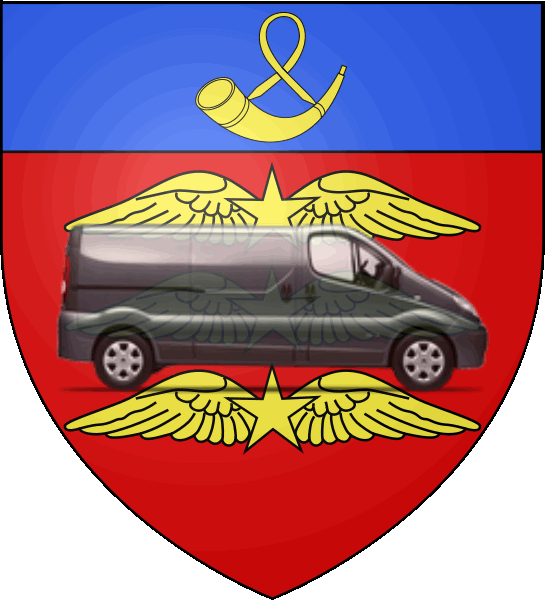 camion sur blason ville de Le Bourget