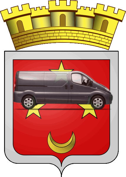 camion sur blason ville de Le Luc