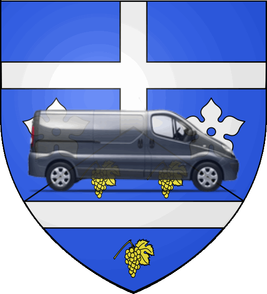 camion sur blason ville de Le Mée-sur-Seine