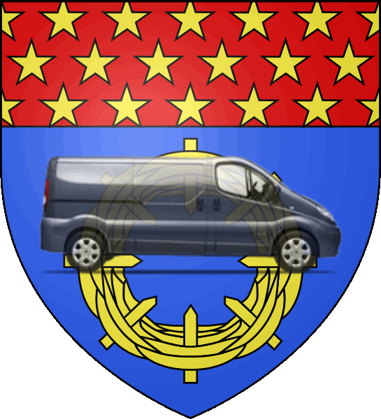 camion sur blason ville de Le Plessis-Trévise