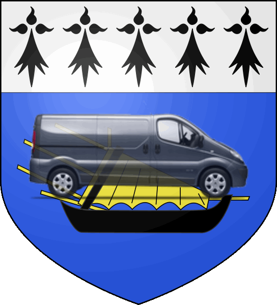 camion sur blason ville de Le Relecq-Kerhuon