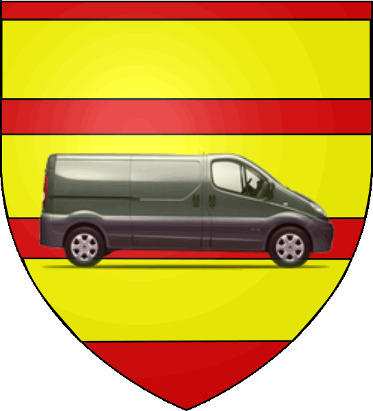 camion sur blason ville de Les Herbiers