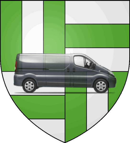 camion sur blason ville de Les Ponts-de-Cé