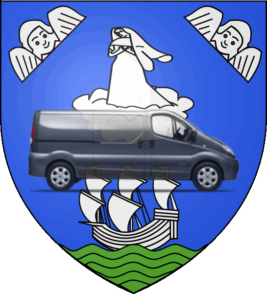 camion sur blason ville de Les Sables-d'Olonne
