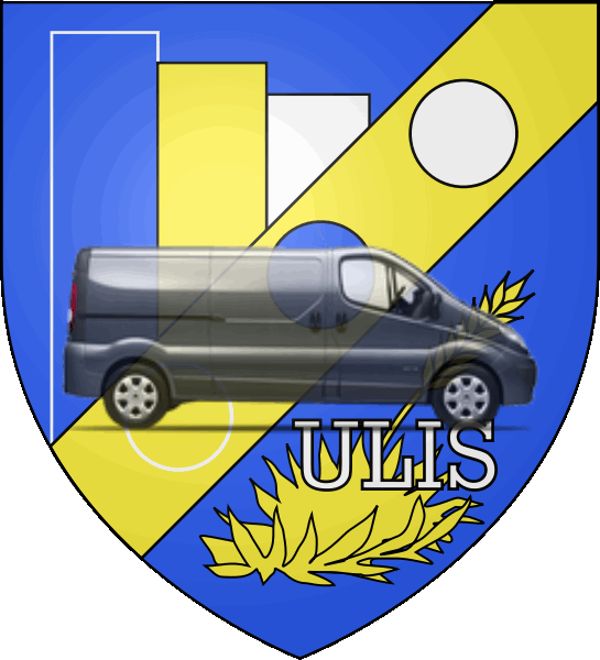 camion sur blason ville de Les Ulis
