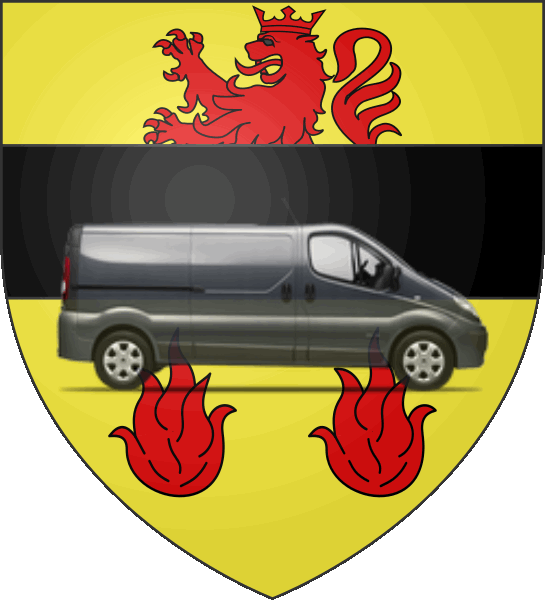 camion sur blason ville de Lesménils