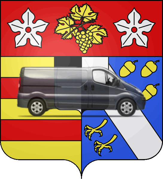 camion sur blason ville de Livry-Gargan