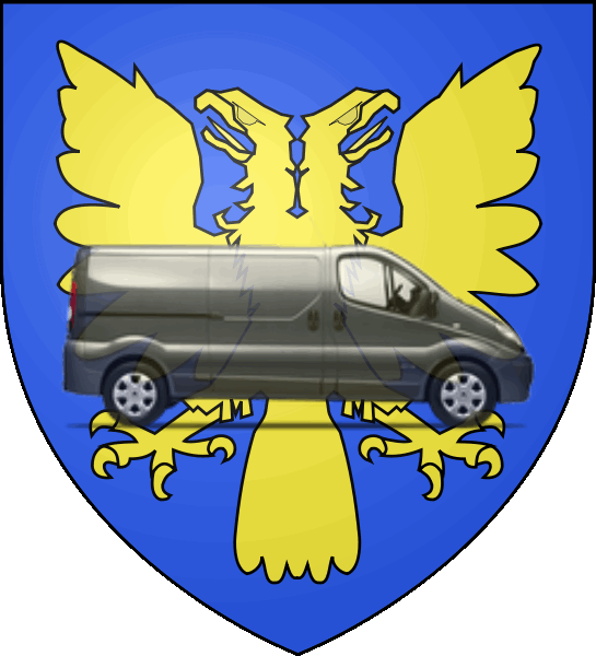 camion sur blason ville de Louvroil