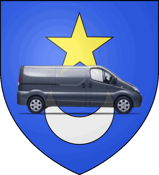 camion sur blason ville de Lunel