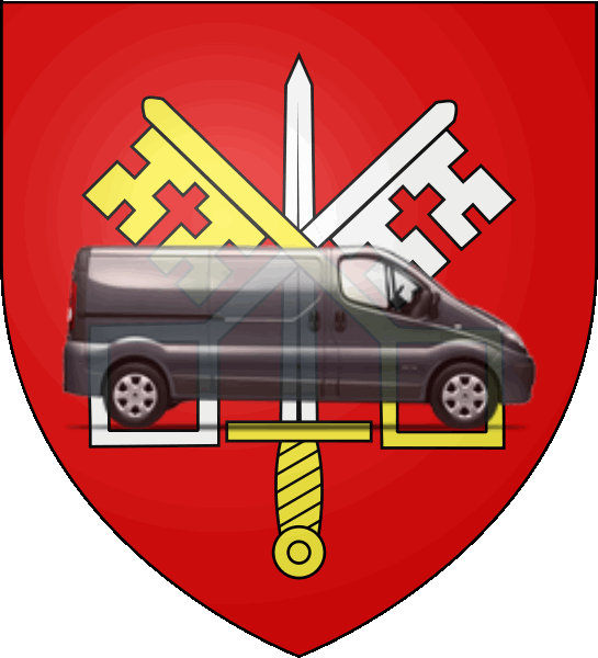 camion sur blason ville de Mainvilliers