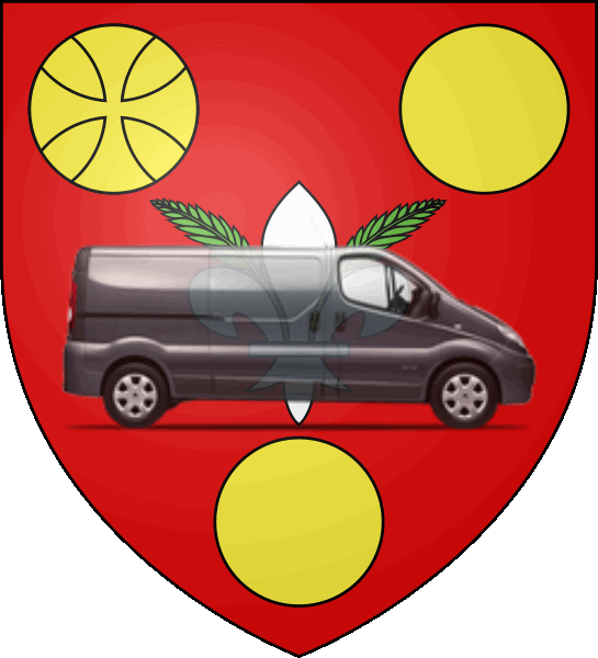 camion sur blason ville de Maizières-lès-Metz