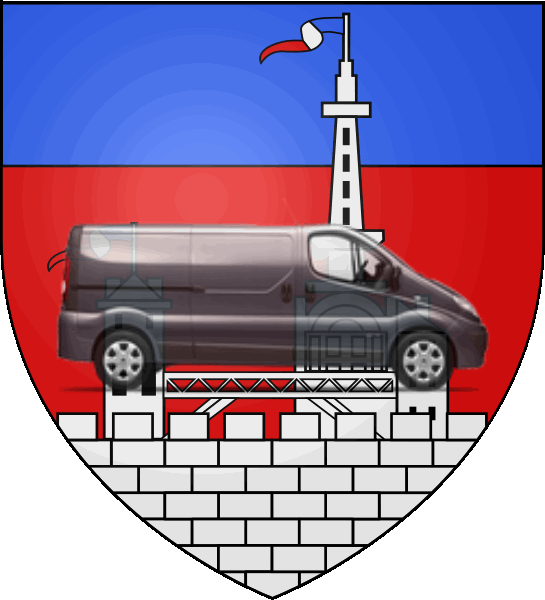camion sur blason ville de Malakoff