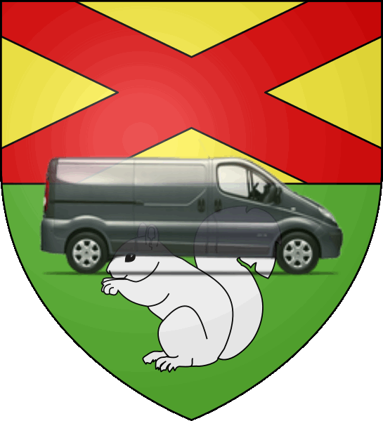 camion sur blason ville de Mandelieu-la-Napoule