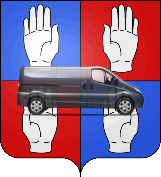 camion sur blason ville de Manosque