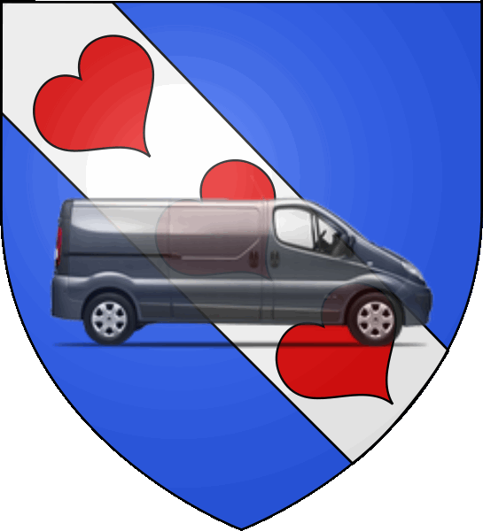 camion sur blason ville de Margencel