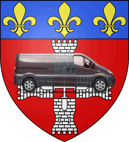 camion sur blason ville de Marmande