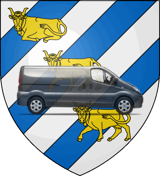 camion sur blason ville de Mauvezin
