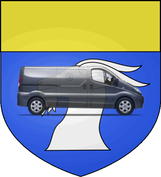 camion sur blason ville de Megève