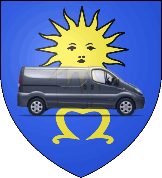 camion sur blason ville de Mende