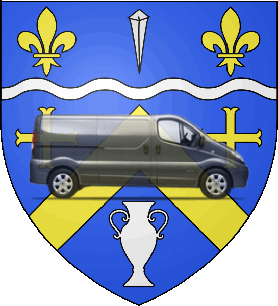 camion sur blason ville de Mennecy