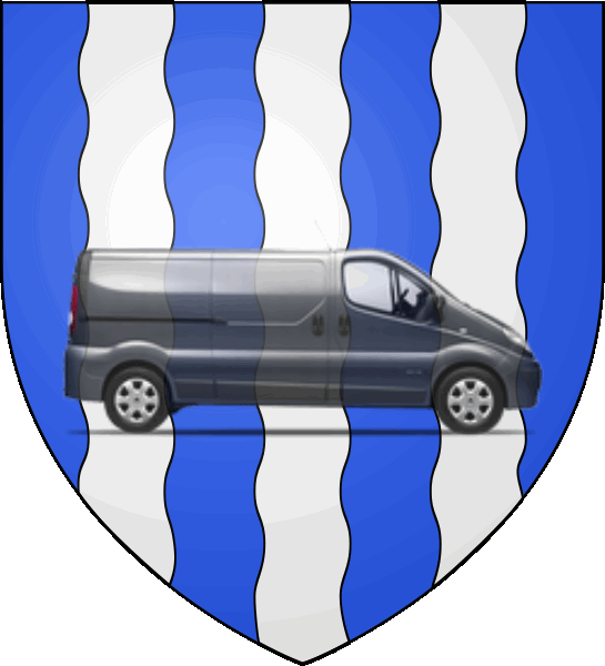 camion sur blason ville de Meymac