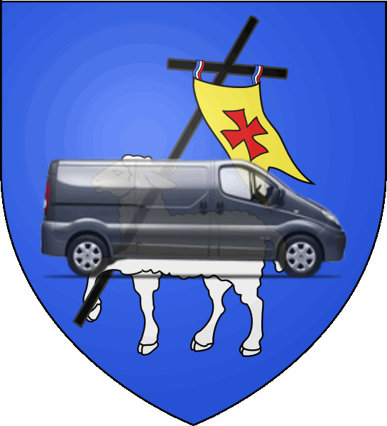camion sur blason ville de Mèze