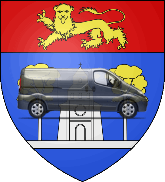 camion sur blason ville de Mimizan