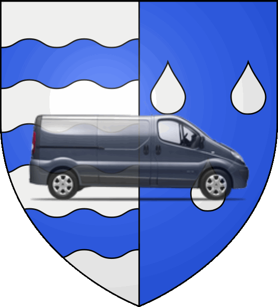 camion sur blason ville de Mions