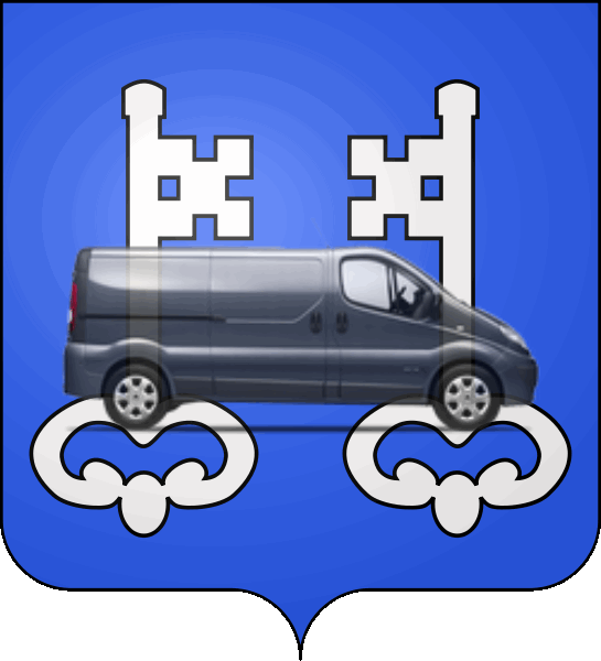 camion sur blason ville de Mont-de-Marsan