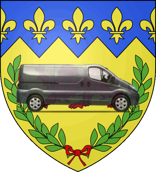 camion sur blason ville de Mont-Saint-Aignan