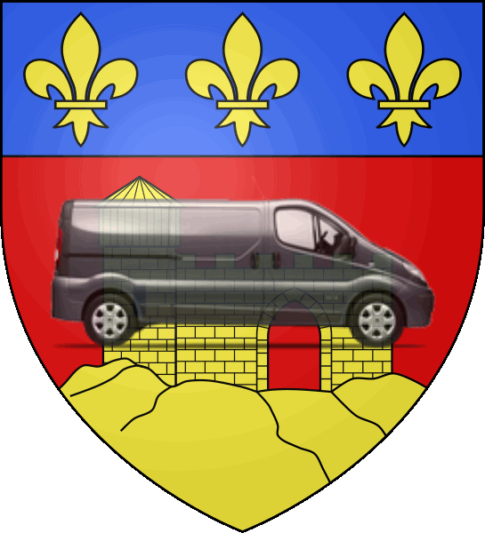 camion sur blason ville de Montbrison