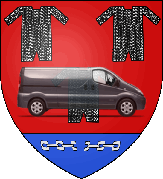 camion sur blason ville de Montigny-en-Gohelle