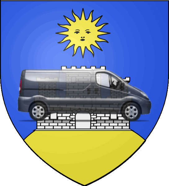 camion sur blason ville de Montluçon
