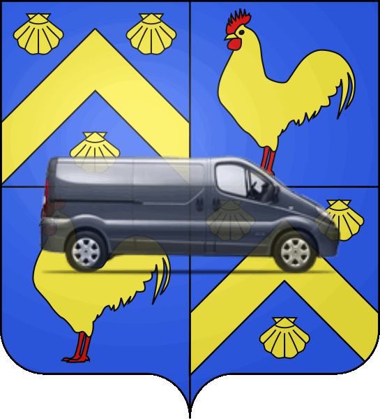 camion sur blason ville de Morangis