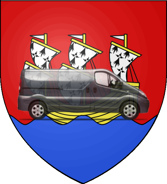 camion sur blason ville de Morlaix