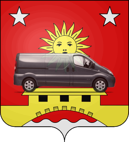 camion sur blason ville de Morzine