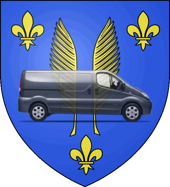 camion sur blason ville de Mougins