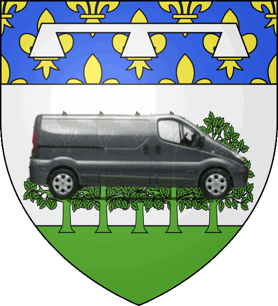camion sur blason ville de Nemours