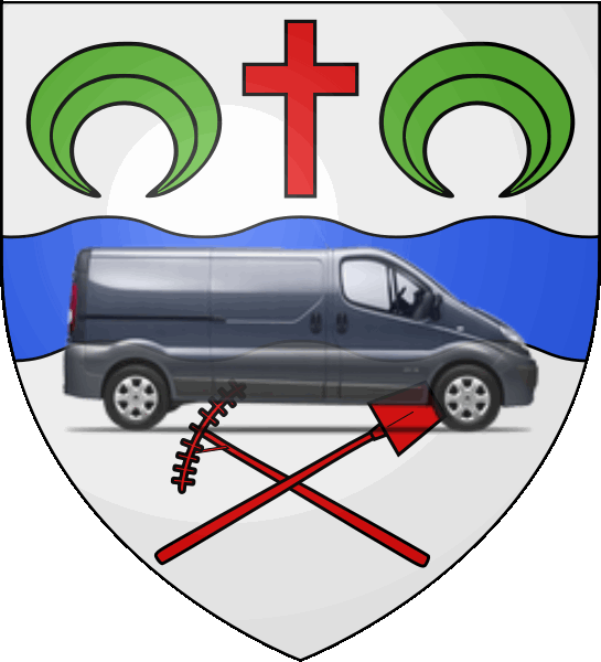 camion sur blason ville de Neuilly-sur-Marne