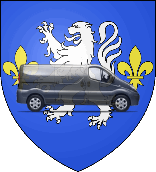 camion sur blason ville de Nogent-le-Rotrou