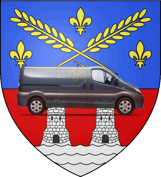 camion sur blason ville de Nogent-sur-Marne