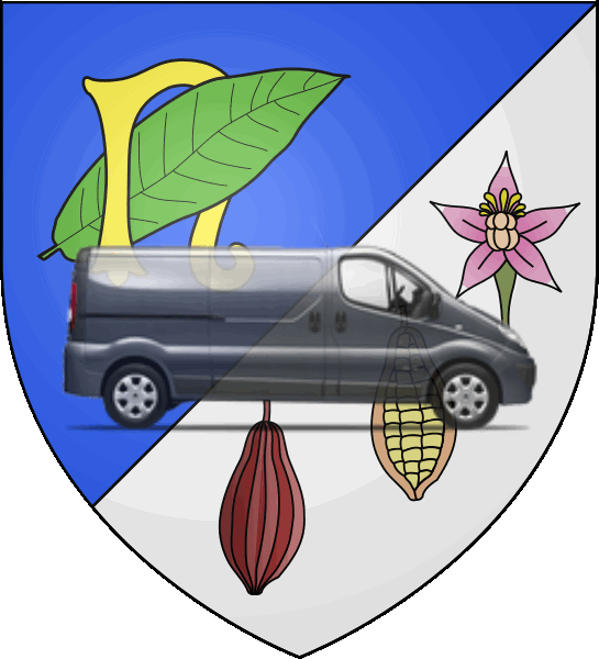 camion sur blason ville de Noisiel