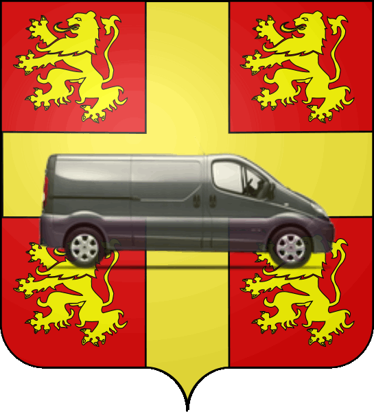 camion sur blason ville de Nozay