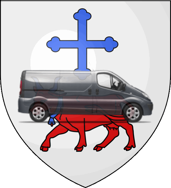 camion sur blason ville de Oloron-Sainte-Marie