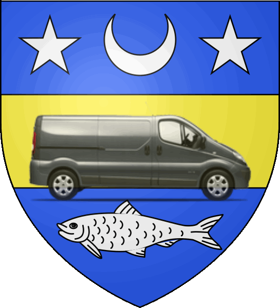 camion sur blason ville de Orsay