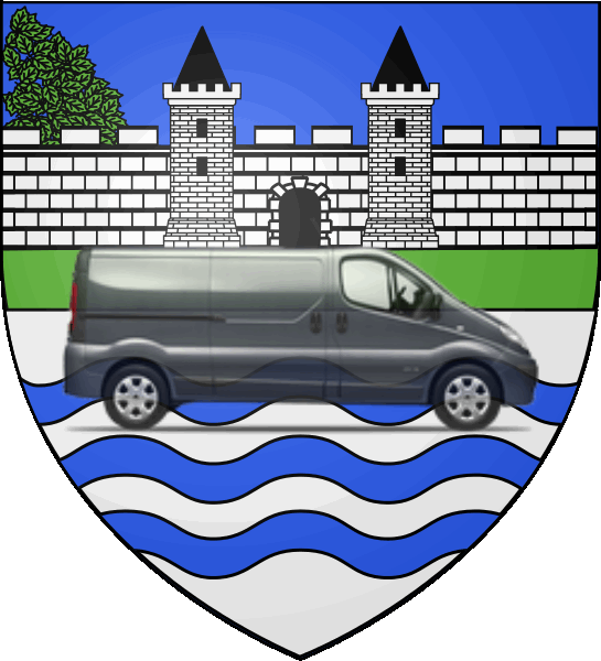 camion sur blason ville de Périgny